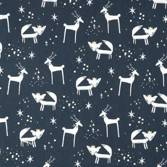 Baumwollstoff Rehe/Füchse Heißes Angebot