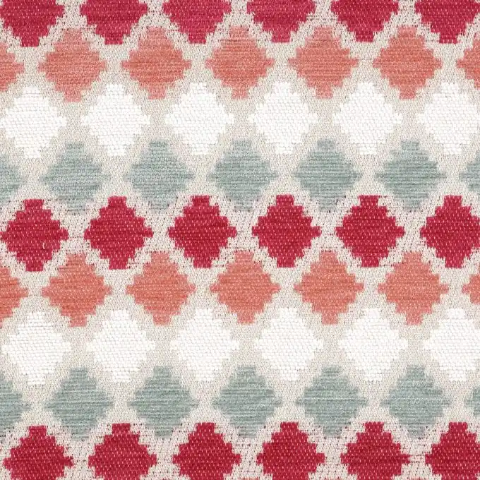 Jacquardstoff Orange Rautenmuster Begrenztes Angebot