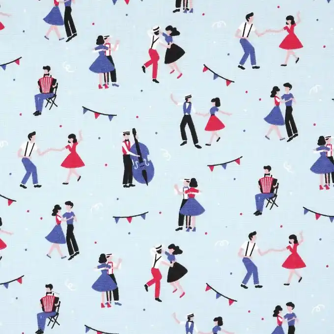 Dicker Baumwollstoff Guinguette Echt