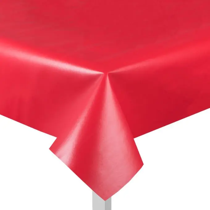 Wachstuch einfarbig rot Wochenendangebot