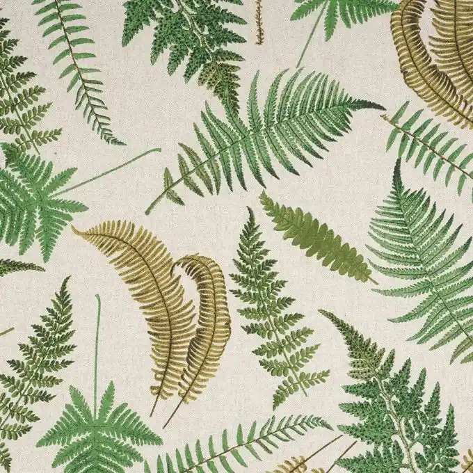 Deko-& Vorhangsstoff Blattmotiv Grün Markenware