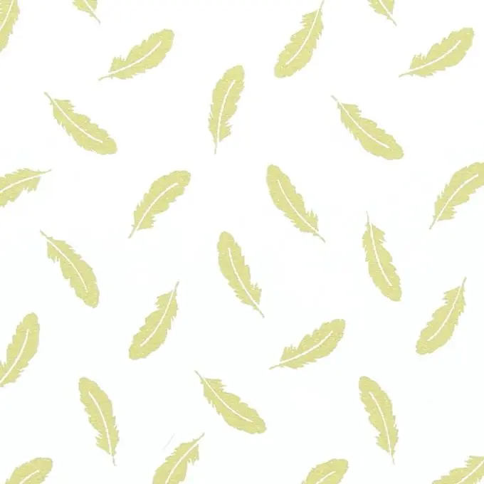 Popeline Baumwolle Frou-Frou goldene Federn Sonderangebot