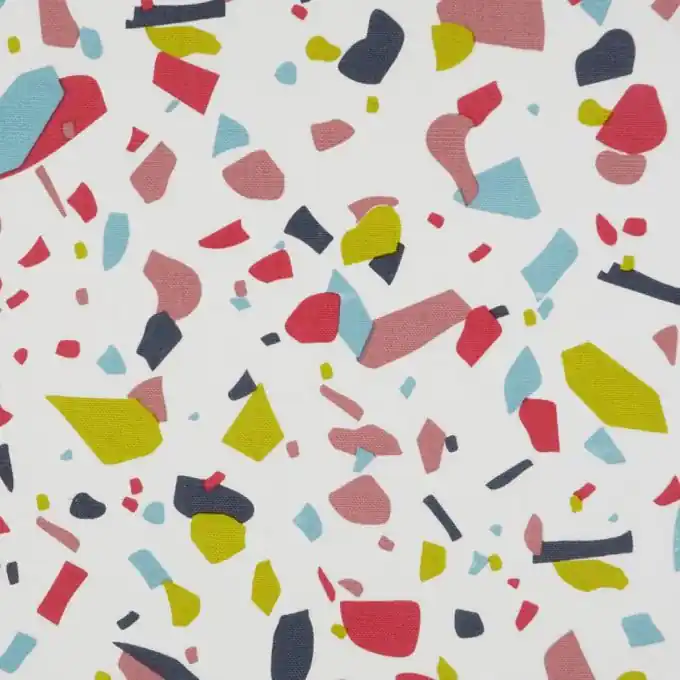 Dicker Baumwollstoff Terrazzo Bunt Finale Aktion