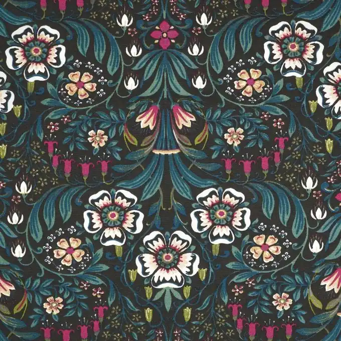 Ausverkauf Dicker Baumwollstoff Flower Bunt