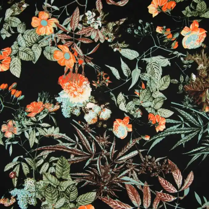 Saisonangebot Stretch Baumwollsatin Schwarz