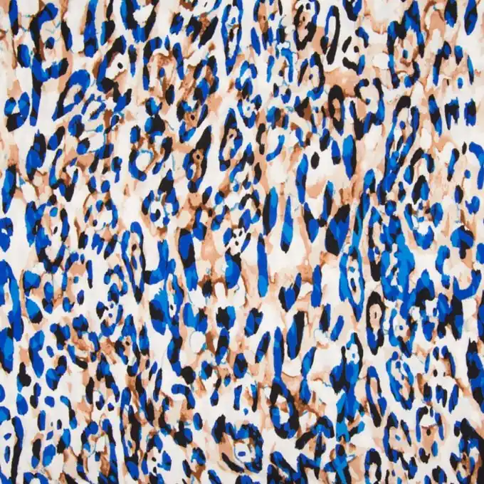 Schneller Versand Popeline Viskosestoff Königsblau