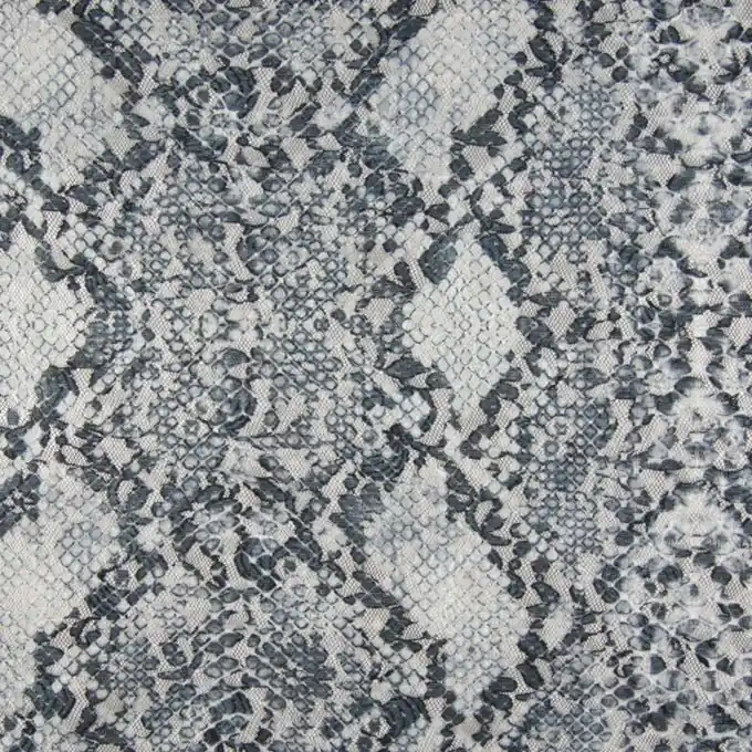 Neue Kollektion Spitze Stretch Reptilienmuster Grau
