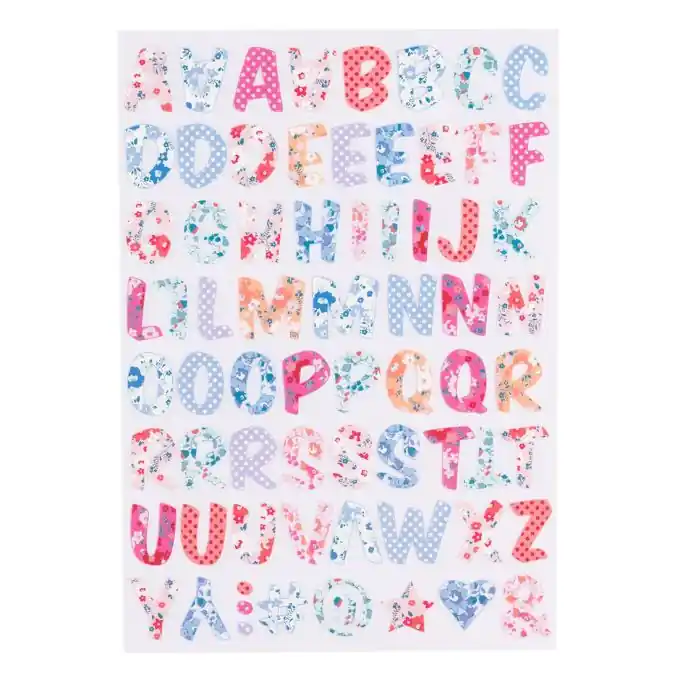 Thermoklebender Alphabet Bunt Expressversand