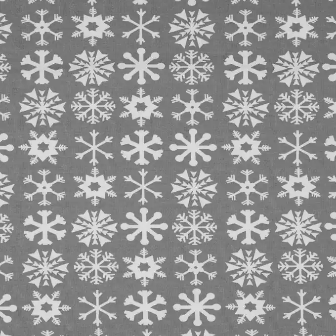 Mengenrabatt Stoff Fleece Sweat Schnee Grau