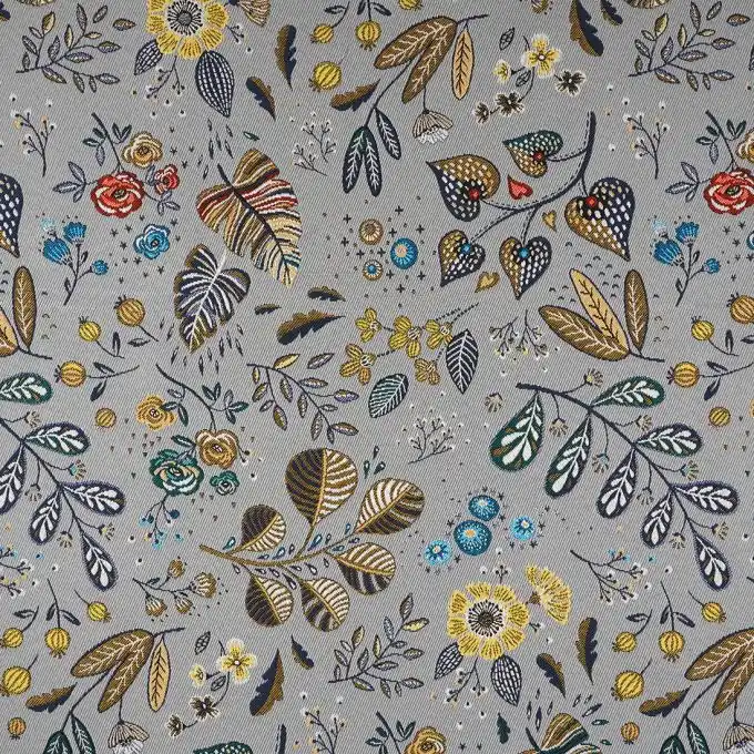 Super-Preis Jacquardstoff Patchouli Grau