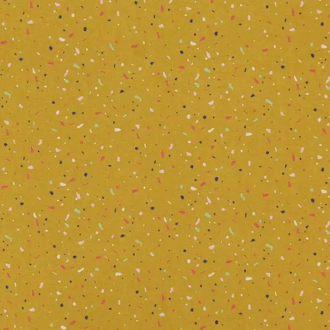 Top-Seller Baumwollbatist Frou-Frou Senfgelb Memphis