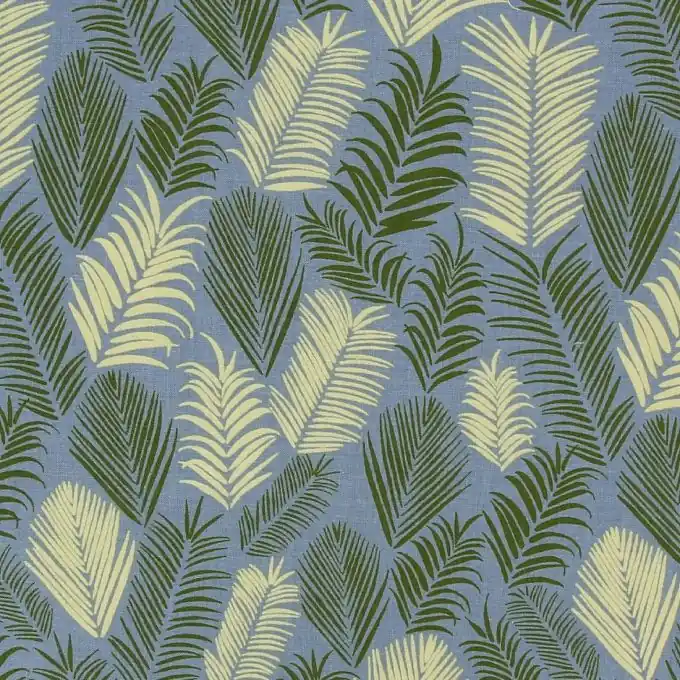 Baumwollbatist Frou-Frou Palmenblätten Rio Schnäppchen