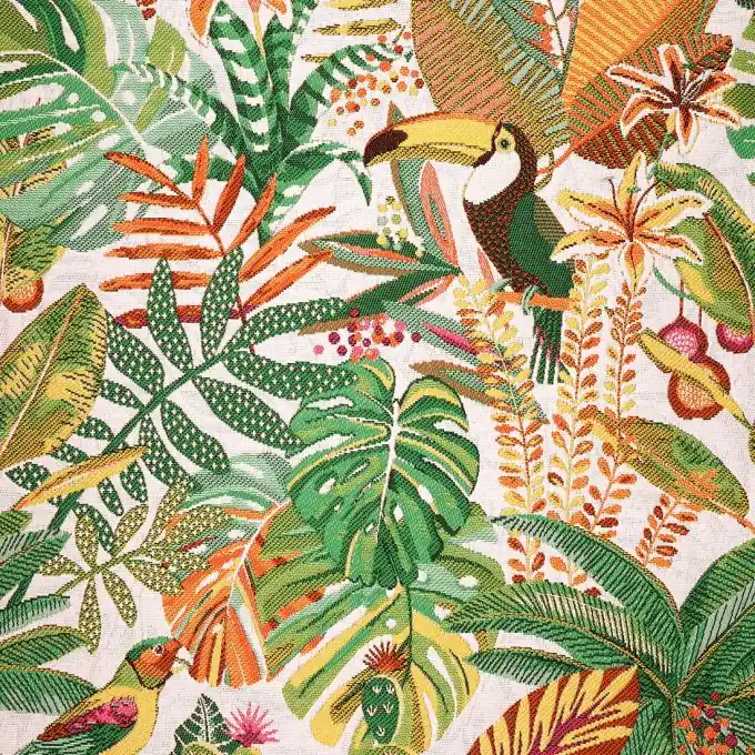 Jacquardstoff Sumatra Grün Sonderaktion