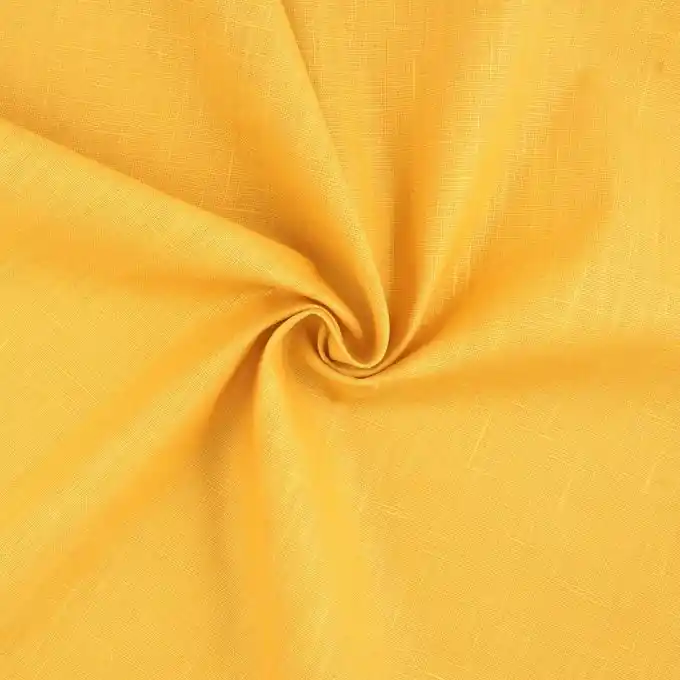 Beschichteter Leinenstoff Gelb Preiswert