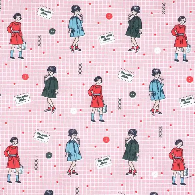 Stoff Baumwolle rosa mein kleidchen Jetzt Bestellen