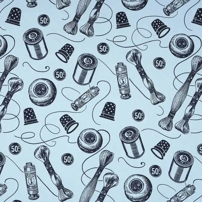 Körperstoff Nähzubehör Blau Kostenfreie Lieferung