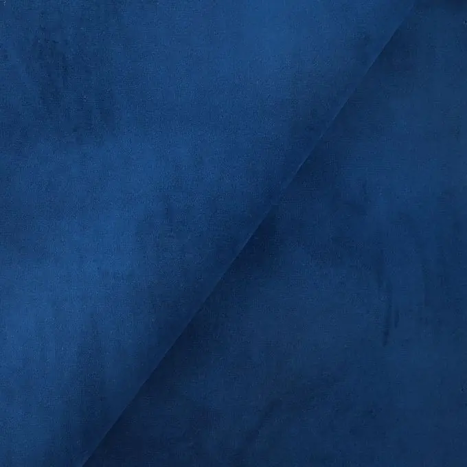 Garantierte Lieferung Samtstoff, einfarbig königsblau