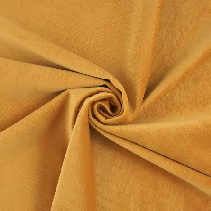 Heißes Angebot Samtstoff Decker Senfgelb