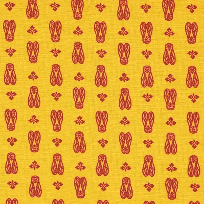 Handgefertigt Provencestoff Cigalou Gelb