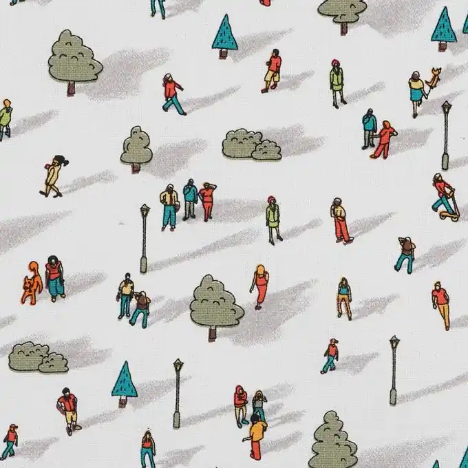 Dicker Baumwollstoff People Expressversand