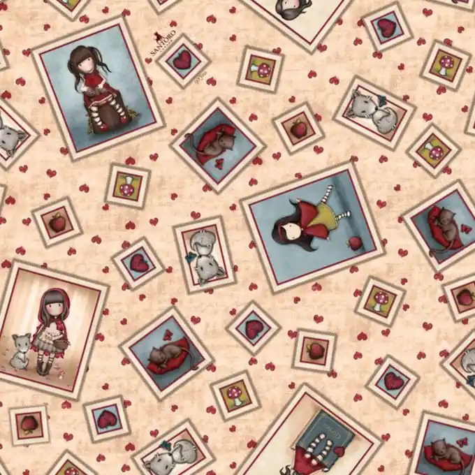 Gorjuss-Stoff Panle Ecru Großhandel