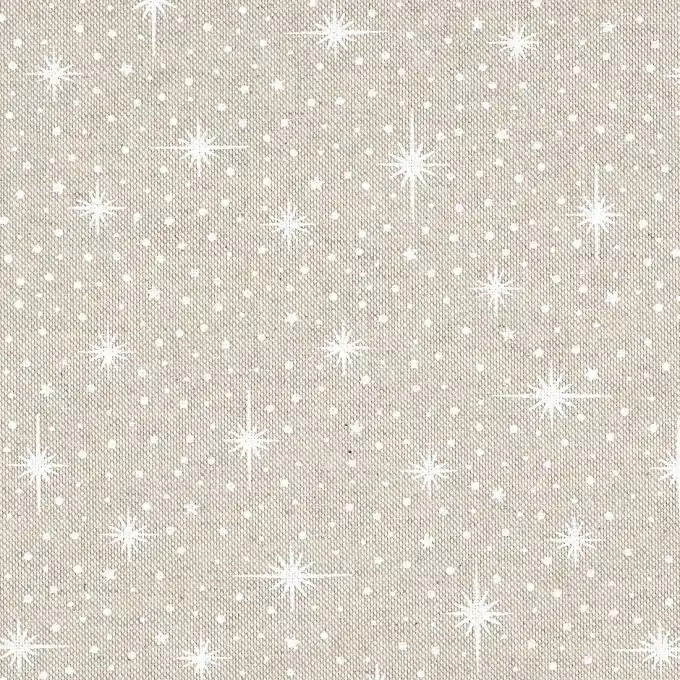 Sonderaktion Dicker Baumwollstoff Schneeflocken