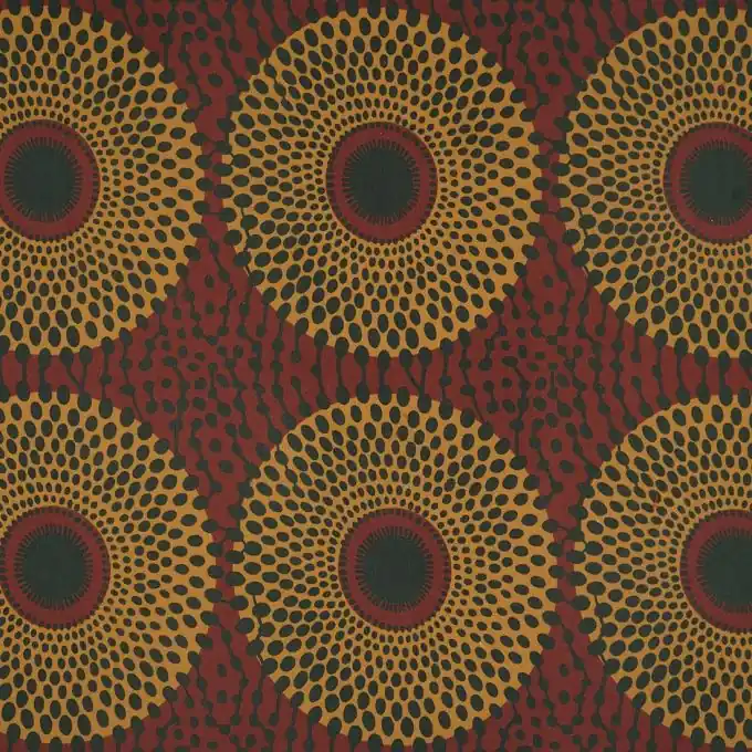 Preiswert Wachsstoff Baumwolle Rot Spiralen