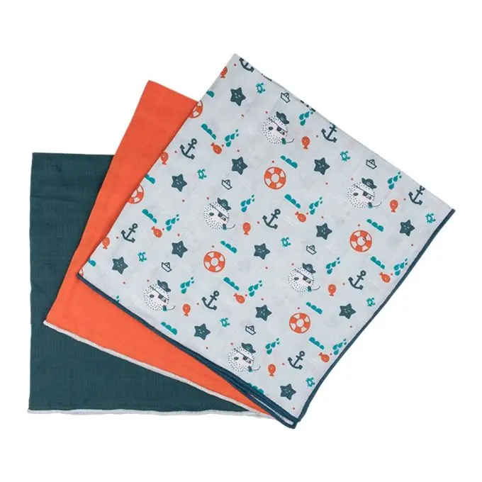 Wochenendangebot 3er Set Spucktücher Bio Ocean