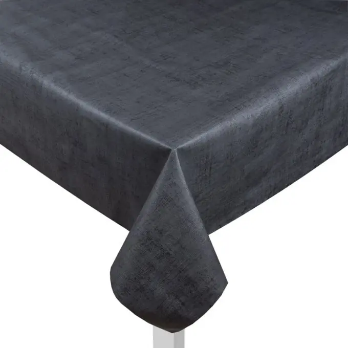 Wachstuch einfarbig Anthrazit Kostenloser Rückversand