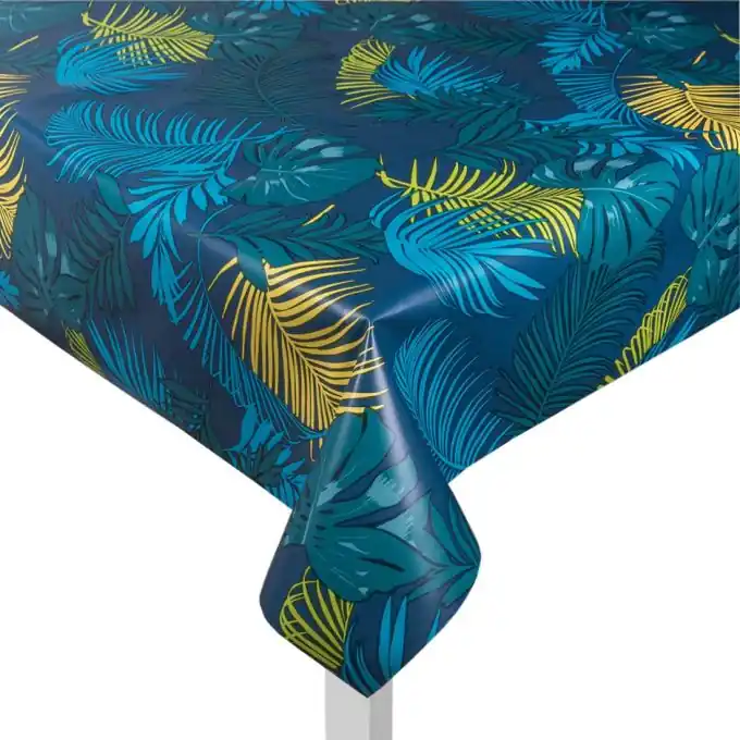 Wachstuch Palmen Blau Abverkauf