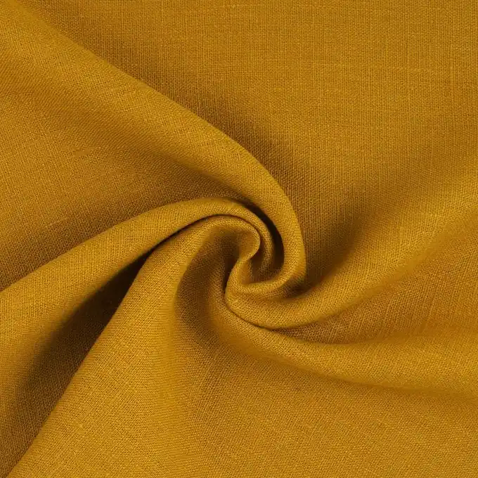 Leinenstoff Propriano Senfgelb Ab Werk