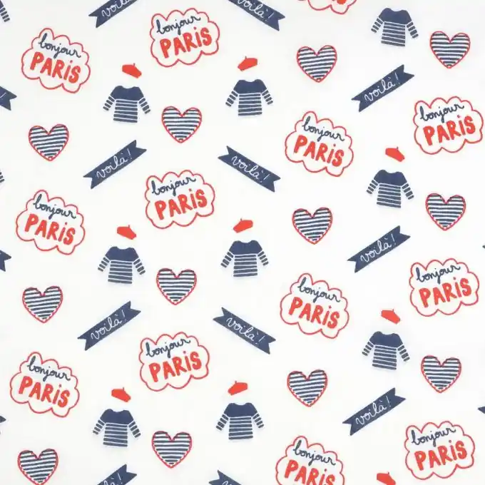 Exklusiv Baumwollstoff Paris