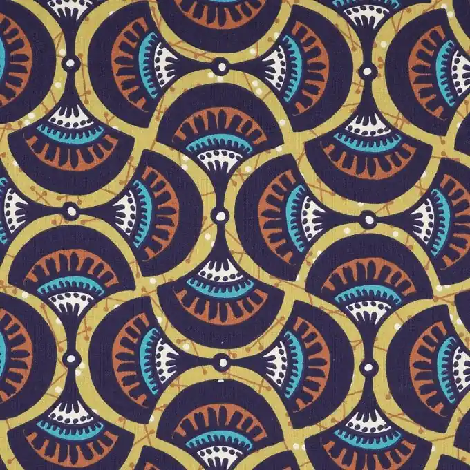 Limited Edition Baumwollstoff Sinba Bunt