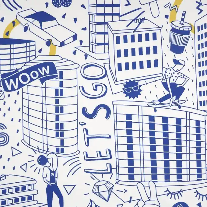 Stoff Serge City Blau Preis Gesenkt