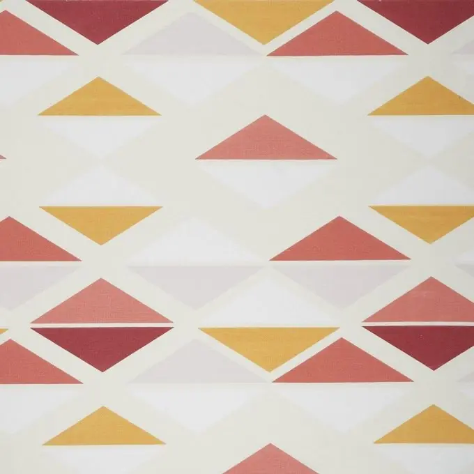 Exklusiv Dicker Baumwollstoff Dreiecke Rosa