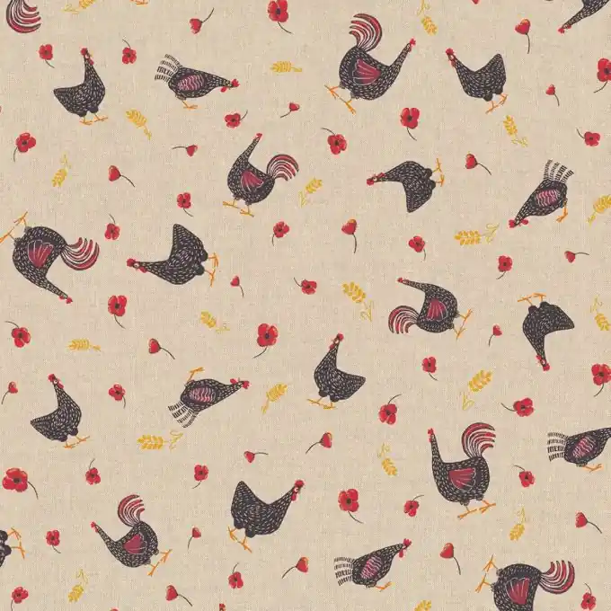 Online Kaufen Dicker Baumwollstoff Mohn