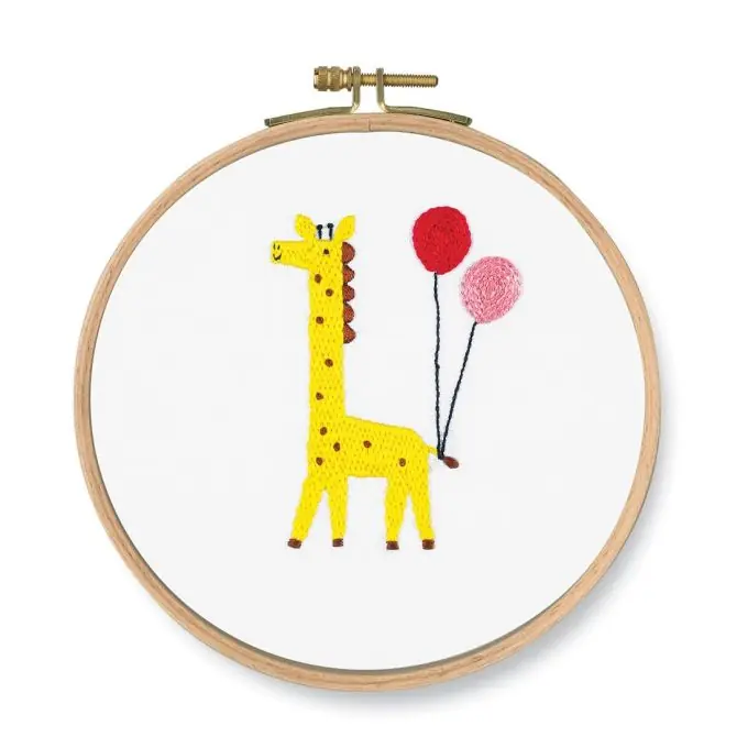 Stickerei-Set „Coucou die Giraffe“ – Einheitsgröße Zertifiziert