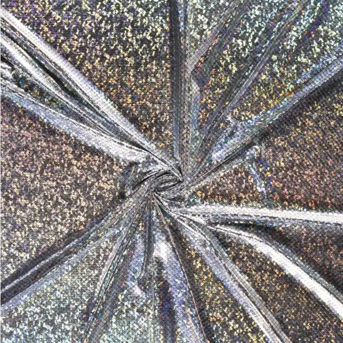 Verkleidungsstoff Silbern Geprüft