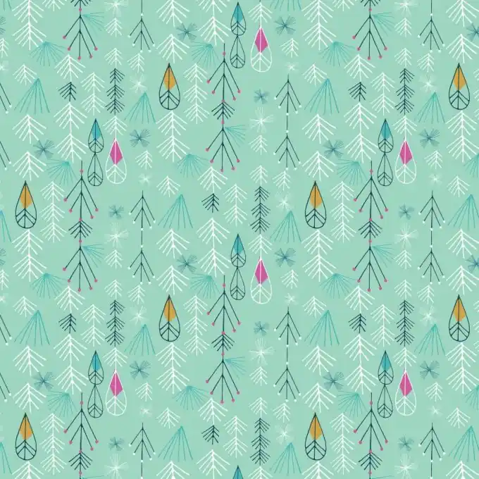 Schnäppchen Baumwollstoff Flock Grün Tropfen