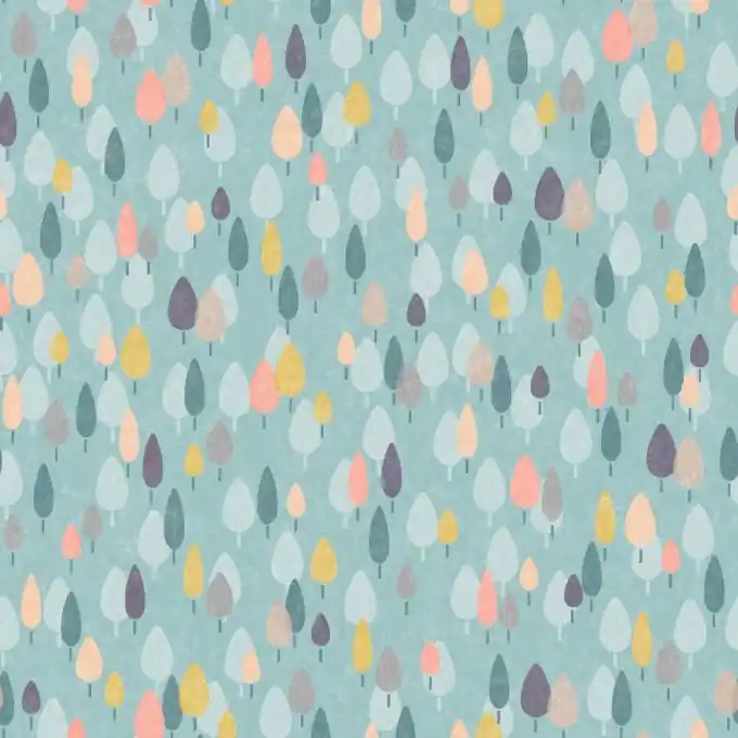 Baumwollstoff Lifes Journey Grün Tannen Weltweiter Versand