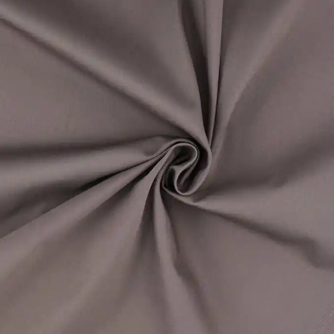 Weltweiter Versand Baumwollsatin, einfarbig Taupe