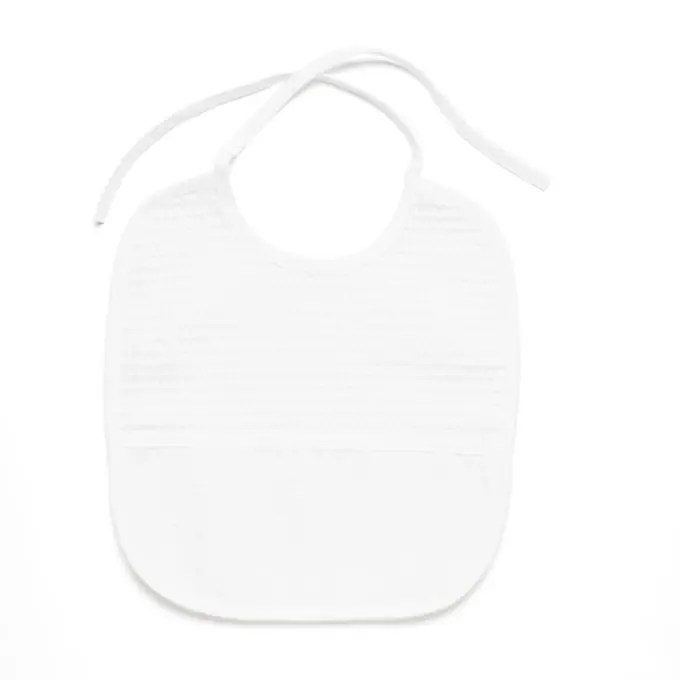 Angebot Lätzchen mit Wabenmuster – Weiß