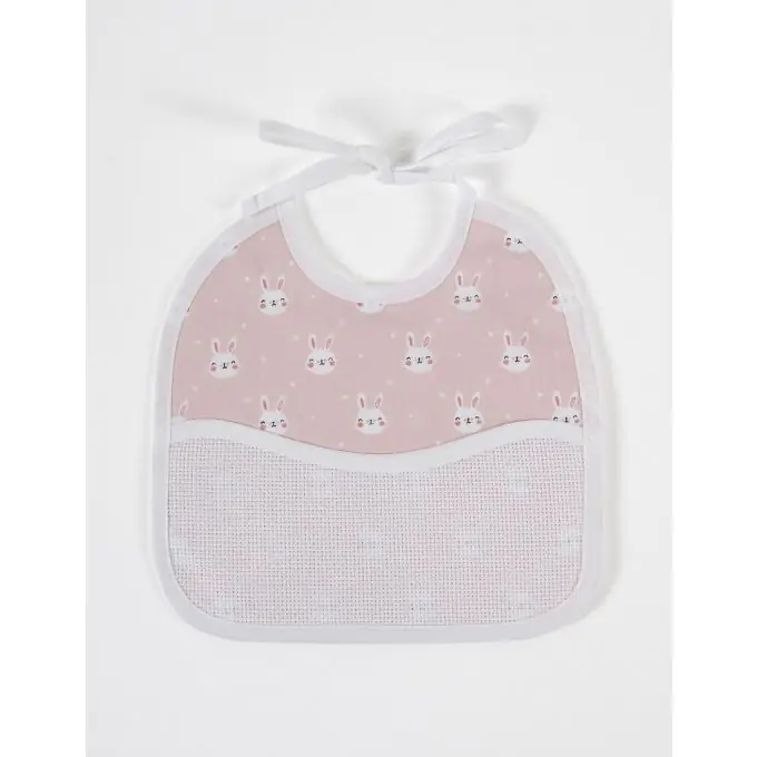 Lätzchen 3 Monate Rosa Häschen Bestickt Geprüft