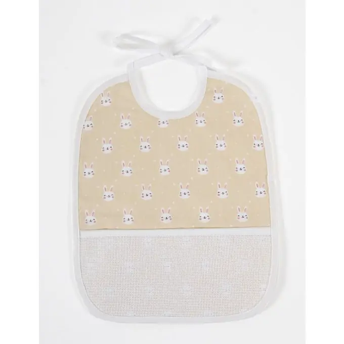 Babylätzchen 6 Monate Orange mit Häschen zum Besticken Top-Angebot