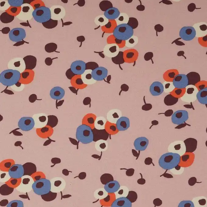 Crêpestoff Viskose Rosa Saisonangebot