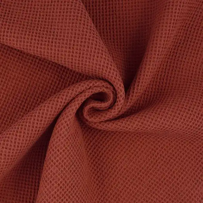 Waffelpiqué Mistral Rot Direkt Vom Hersteller