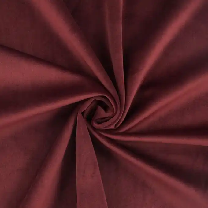 Rabatt Dickens Samtstoff Aubergine