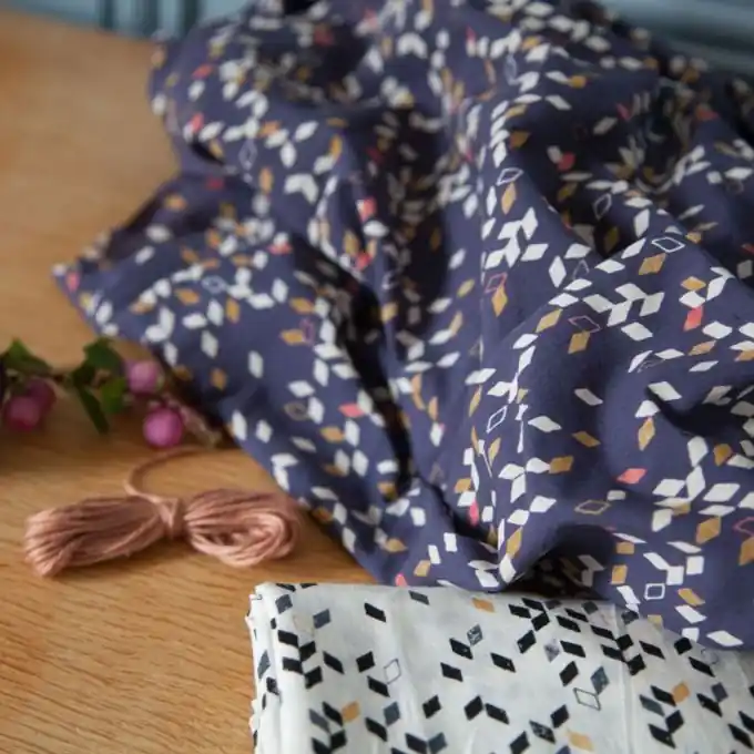 Bestpreis Baumwollbatist Twist Blau