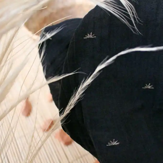 Krepon Baumwolle Sunset Marineblau Mega-Angebot