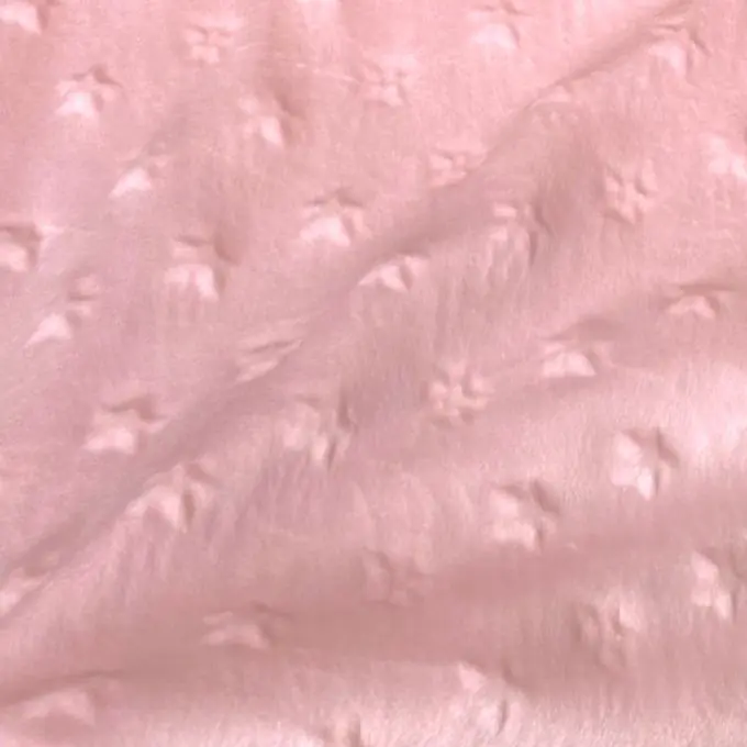 Mega-Angebot Polar-Fleece Sternmotiv Blassrosa